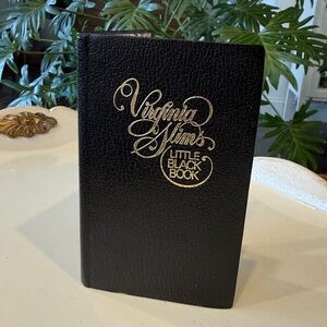 Vintage 80s Virginia Slims Little Black Address Book - Unused